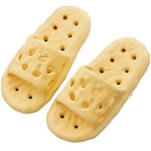 Slippers, Damesbadslippers - Binnen-/buitenhuishoudschoenen,voor dames en heren(Yellow,41 EU)