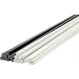 Witte/zwarte Glasvezel Steunstangenset (10 Stuks) - 500 Mm Lang, Meerdere Diameters Van 1-12 Mm - Ideaal For Doe-het-zelf-knutselwerkjes/bloemenpergola's(White,3x500mm)