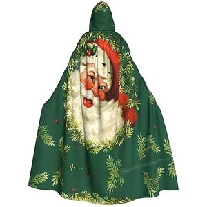 GAGALU Halloween Hooded Robe Mantel Kerst Vakantie Kerstman Krans Gedrukt Cosplay Kostuum Kerst Heks Vampier Mantel Voor Vrouwen Mannen