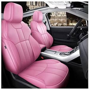 Stoelhoezen Beschermhoezen Specifieke Custom Fit Auto Stoelhoezen Voor Vw Voor Tuguan Voor Touran 5 Stoelen Volledige Set Leer(Pink)