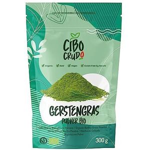 Biologisch gerstegraspoeder rauw - 300 g. Gerstegraspoeder of Green Magma. Rijk aan chlorofyl. Bron van vitaminen, mineralen, kalium, calcium en ijzer.
