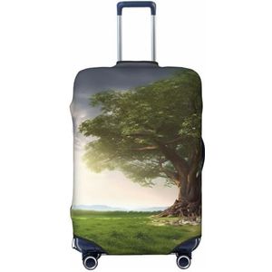 VTCTOASY Boom met tak landschap print reisbagage cover mode koffer cover elastische bagage beschermer cover past 45-70 cm bagage, Zwart, XL