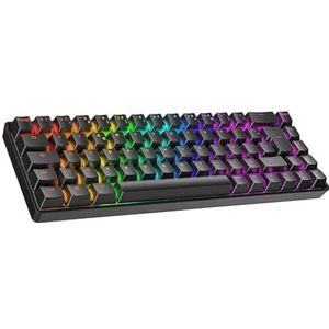 Ranked Master M65 HE 65% | Rapid Trigger Technology | Magnetisch Mechanisch Gaming Toetsenbord | 69 RGB LED-toetsen voor PC/Mac Gamer | AZERTY Frans & Belgisch Layout (Zwart, Clear Switch)
