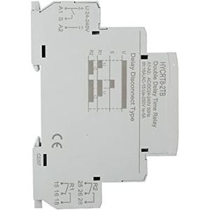 HYCRT8S-2T Digitale Tijd Vertraging Timer DIN-Rail Automatisch 24V 220Volt 230V AC Controle Relais 1 St (Kleur: AC-DC24-240V, Maat: HYCRT8S-2T)