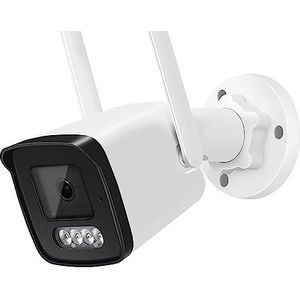 DVR-kits voor bewaking, 2MP 4MP 8MP 4K 1080P Camera Outdoor AI Huaman Detectie Tweeweg Audio IP Camera Kleur nachtzicht CCTV Bullet Camera,Buitencameratoezicht(8MP Add 128GB Card)