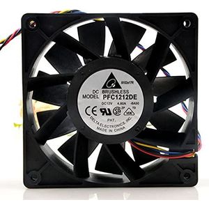 Delta PFC1212DE 12038 12V 4.8A 12CM 4Line 4PIN big air volume double ball fan