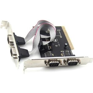 PLCPDM Snelle Snelheidspcie Serials Adapterkaart converteert naar 4 Onafhankelijken 9 Pin RS232 Haven voor Gemakkelijk Gebruik