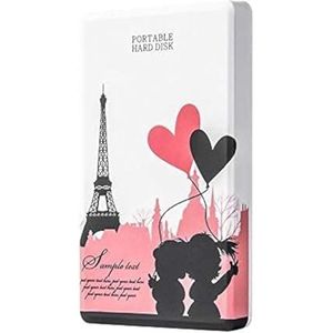 Externe harde schijf 2tb /1tb /750gb /320 gb, USB 3.0 draagbare mobiele opslag backup harde schijf, geschikt voor pc desktop, Macbook, laptop, Ps4, Xbox, Smart TV (120 GB, Parijs Story)