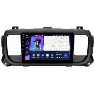 Android 14 Autoradio Stereo voor C-itroen Jumpy (2016-2021)9 Inch Touchcreen Multimedia Speler met Draadloze Carplay Android Auto 2 Din GPS Navigatie FM RDS Bluetooth 5G-WiFi SWC DSP,M400s