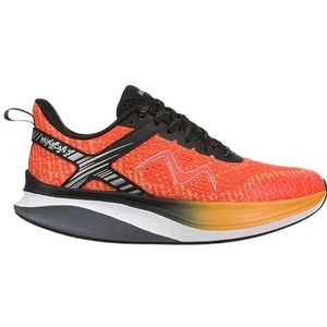 MBT Huracan 3 Lace Up hardloopschoenen voor heren, anatomisch en comfortabel, fysiologische schoenen, comfort en stabiliteit met gebogen zool, hardloopschoenen, Oranje Rood, 42.5 EU