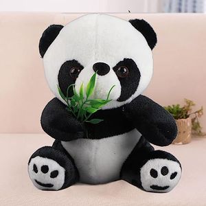 Zacht Panda-knuffel, Prachtige Details Veilig Comfortabel Knuffeldier Leuke Vorm voor Verjaardag (zwart 16)