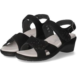 Semler Dames Sandalen Zwart Suède, zwart, 32 EU Breed