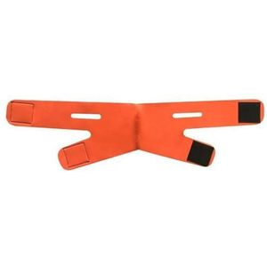Anti-rimpel gezicht afslanken bandage V-lijn wang kin nek shaper massage riem ontspanning lift-up masker huidverzorging schoonheidtool (oranje)