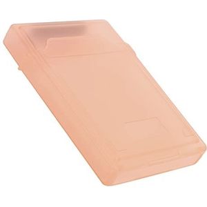 Beschermdoos voor harde schijf, gemakkelijk mee te nemen stofdichte opbergkoffer voor 2,5 inch HDD SSD(rood)