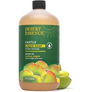 Desert Essence Vloeibare Zeep, Kastille, 900 ml