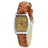 Zeno-Watch dames horloge - Tonneau Lady bruin - 6271-h6