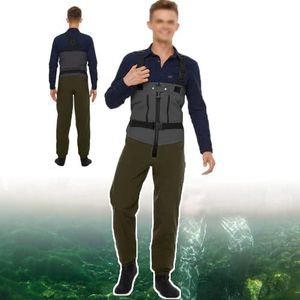 Ademende Waadpakken Voor Vissers, Waadpak Met Kousenvoeten, Waterdichte En Ademende Waadpakken Voor Heren En Dames, Voor Buiten of Binnen in Het Water,Grey-S