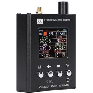 Spectrumfrequentieanalysator, 34,375‑2700 MHz Draagbare ANT SWR Helder Display Brede Toepassing 2000 MAh Batterijantenne Spectrumanalyzer voor Testen