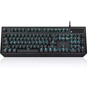 Gamingtoetsenbord, 104-toetsen mechanisch gamingtoetsenbord met RGB-achtergrondverlichting