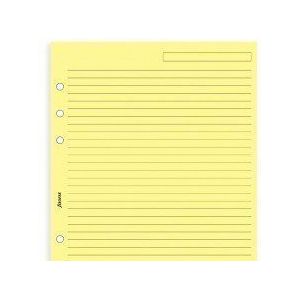Filofax Vullingen ongedateerd Alle maten en variaties voor Filofax Organisers (A5 Yellow Ruled Notepapier)