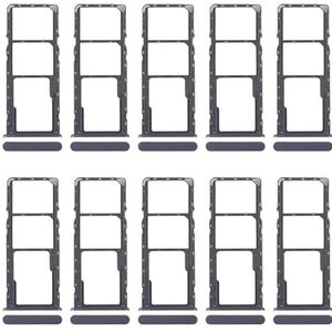 ZZjingli for Realme Narzo N63 4G 10 stuks SIM-kaarthouder + SIM-kaarthouder + Micro SD-kaarthouder (paars) (blauw)(Purple)