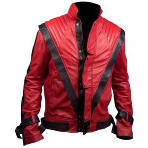 Michael Jackson Thriller Faux leren jas in rode kleur