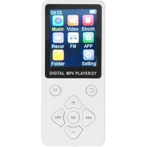 Saluaqui Multifunctioneel 1,8 Inch Kleurscherm MP4-speler met 5.0 en Hifi-geluid, 32 GB Ingebouwd Geheugen, Uitbreidbaar, Blauw (WHITE)