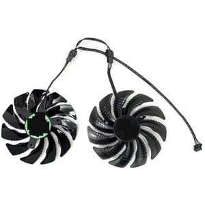 88MM PLD09210S12HH T129215SU 4-pins koelventilator voor Gigabyte voor GeForce GTX1060 1070 GTX 1050ti 960 RX570 RX470 grafische kaart(Black 2-Fan T12)