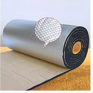 Radiatorreflectorpanelen, Reflecterende schuimrubberen auto-isolatiemat van aluminiumvezel, geluiddempend 5-30 mm 1-10 m(15mm(thk),1 * 3M(3m²))