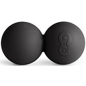 RAD Stijve pinda-massagebal - hoge dichtheid yoga deep tissue roller bal - myofasciale release voor rug, nek, voeten, psoas en wervelkolom - suboccipitale en thoracale triggerpunttherapie