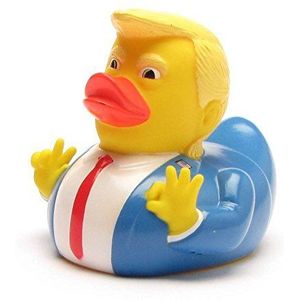 Duckshop I Donald Trump badeend I piepende eendje I piepende eend - L: 10 cm