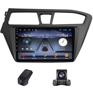 9inch Car Radio Touchscreen geldt voor Hyundai i20 2 GB 2014-2018, Achteruitrijcamera Compatibel met CarPlay/Android Auto/Bluetooth AM FM/RDS Radio GPS-navigatie 4GLTE 5GWIFI(B,NF-2)