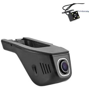Auto Road Record WiFi DVR Dash Camera Rijvideorecorder Compatibel met Hyundai Santa Fe DM NC 2012~2017(Front And Back)
