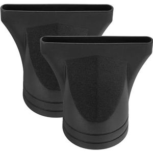 2 stuks zwart niet-algemeen type föhn mondstuk vervanging kunststof smalle concentrator haardroger breed mondstuk vervanging voor diameter 4,5 cm, föhn-opzetmondstuk