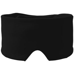 Aangepast oogmasker om te slapen ontwerp uw eigen logo fototekst gepersonaliseerd slaapmasker met hoofden verstelbare oorbeschermers voor slaap oorwarmers voor mannen vrouwen, FBA-zwart