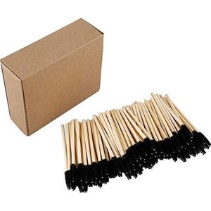 100 stks Handvat Wimper Borstel,Make-up Borstel Wimper Extension Wands Wenkbrauw Borstel Mascara Applicator Make-up Tool