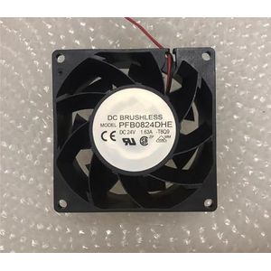 LMNCBVYA DC 24V 1.63A PFB0824DHE 8038 8cm 2 Wire Double Ball Bearing Inverter Fan - Solution