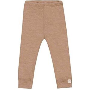 DILLING Merinowollen/Zijden Pointelle Legging Voor Baby's Karamel melange 92