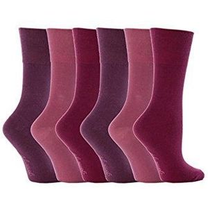 Gentle Grip Colourburst sokken voor dames, verpakking van 3 stuks, 6 X Rh15, 4-8