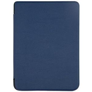 Slim Case Geschikt for Kobo Clara HD 6 Inch Ebook N249 Smart Beschermende Shell Auto Sleep/Wake Cover PU Leer Ereader Skin (Color : Dark blue)