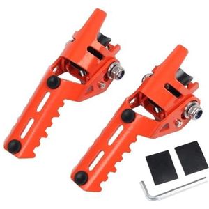 voetsteunen motorfiets Voor Suzuki Voor V-Strom DL 1050 Voor XT Vstrom 1050XT Voor DL1050 EEN Voor DL1050XT Voorste Voetsteunen Rest Voetsteunen Klemmen Pedaal Motorfiets Voetsteun(Oranje)