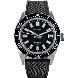 38MM V3 62MAS LUME Datum 20ATM Keramische Bezel 200m Diver's Mens Sport Horloge Sugess SE2021-D62S-KK, riem