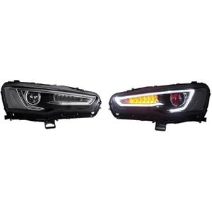 LED koplampmontage Voor Mitsubishi Voor Lancer 2008-2017 LED Koplamp Auto Tuning Licht Onderdelen Auto Koplamp Montage(LHD A)