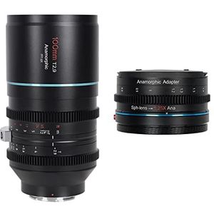 SIRUI 100 mm T2.9 1.6X full-frame anamorfe lens set met 1,25 x amorfe adapter (L-houder)