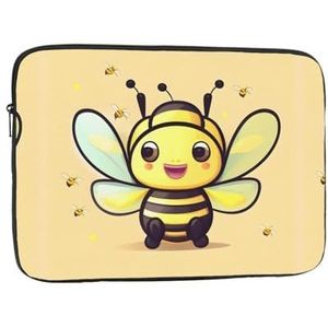 Gele bijen zacht interieur, stijlvolle bescherming, laptoptas, verkrijgbaar in vijf maten, biedt perfecte bescherming voor uw apparaten, computerbinnenzak
