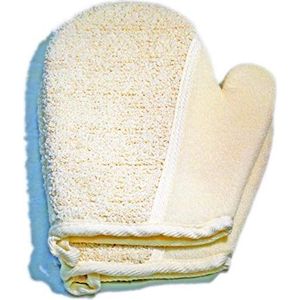2 stuks exfoliërende katoenen handschoenen wanten verwijderen dode huid bad lichaam scrub want, diepe exfoliatie handschoen huid exfoliator handschoen voor mannen en vrouwen wanneer bad spa en douche
