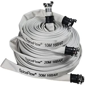 SpiceFlow Bouwslang industriële slang GEKA-compatibel 20 meter brandweerslang tuinslang VA-draad 16 bar