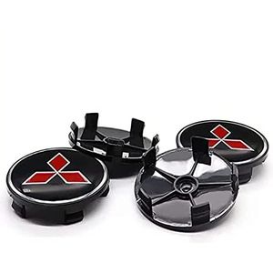 Mitsubishi - Wieldoppen - 60 mm - Set van 4 - Vervangende Naafdoppen