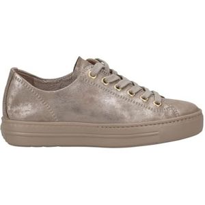 Paul Green Dames Pauls, lage sneakers voor dames, Beige Metallic 78x, 42 EU