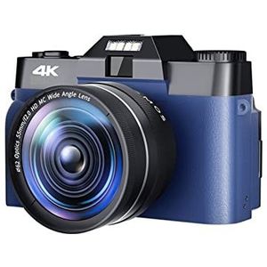 Videocamera, Groothoek Macro Lens Digitale Camera Scherm Draaien 48MP 4K Camcorder Autofocus Webcam Vintage Fotografie Camera Recorder(NO TF CARD,NA-U600-LT)